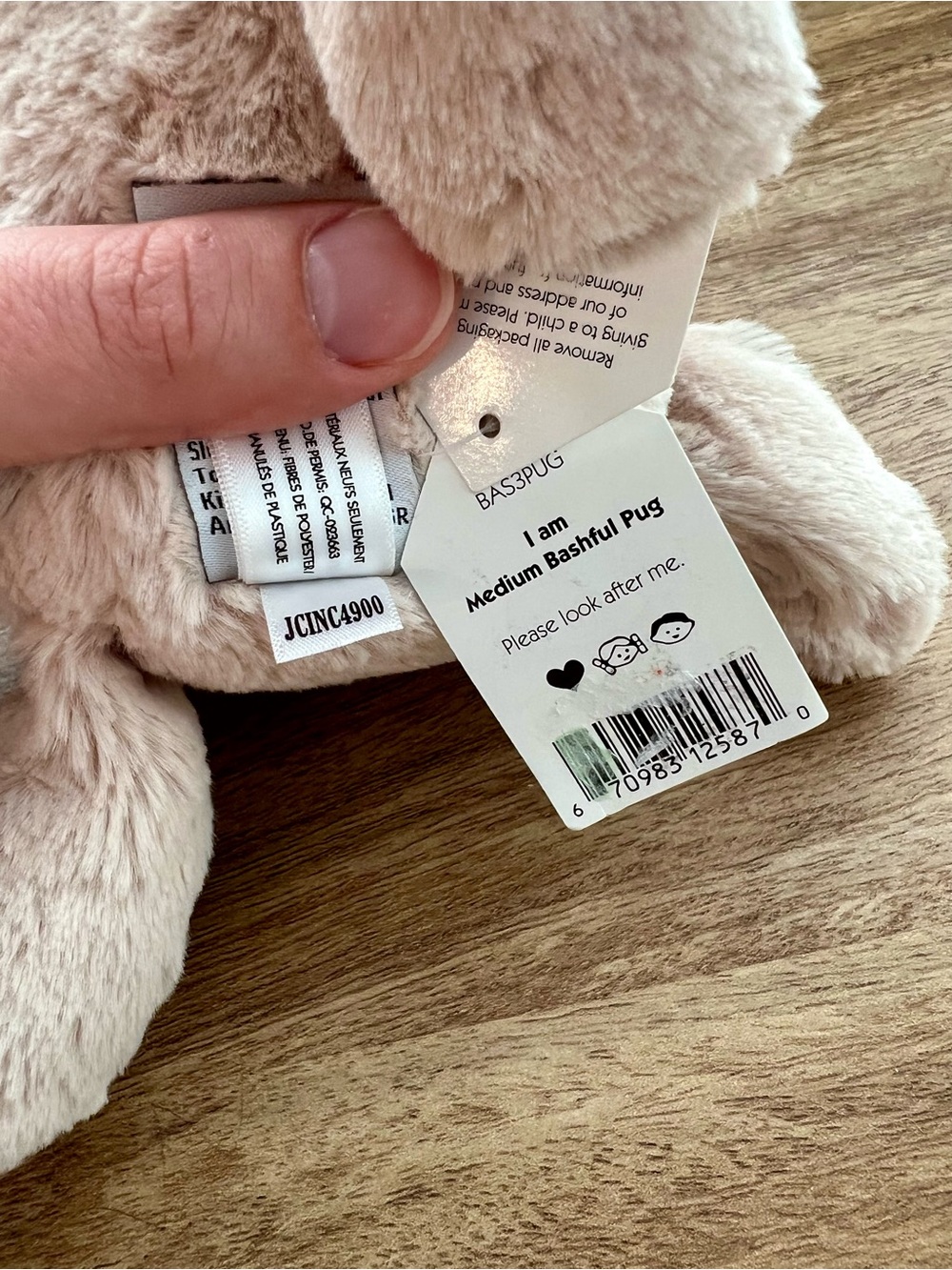 Jellycat Bashful Pug BNWT - Picture 5 of 5